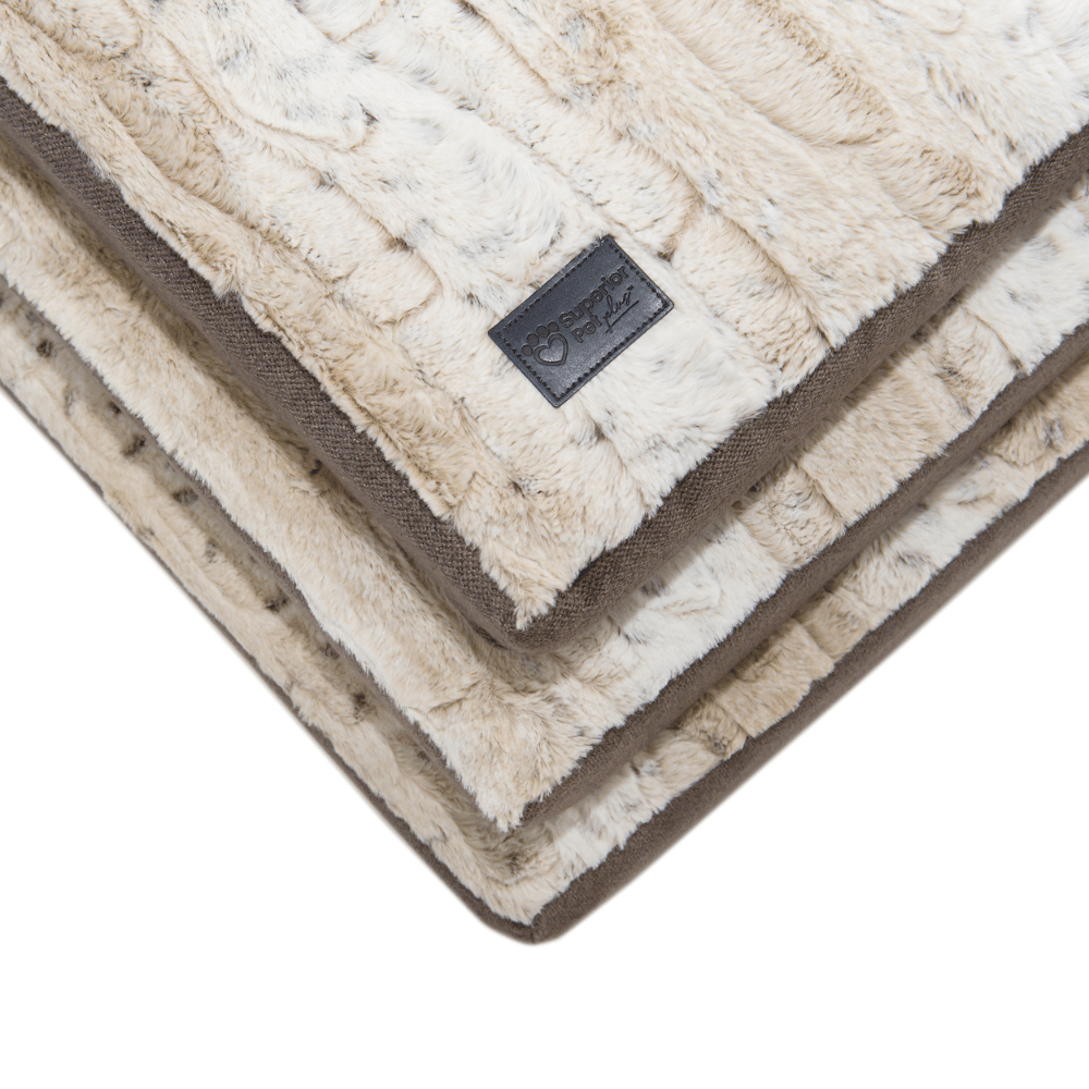 Superior Pet Goods Ortho Dog Mat Water Resistant Light Brindle Faux Fur