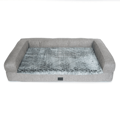 Superior Pet Goods Orthopaedic Pet Dog Sofa Artic Faux Fur