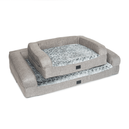 Superior Pet Goods Orthopaedic Pet Dog Sofa Artic Faux Fur