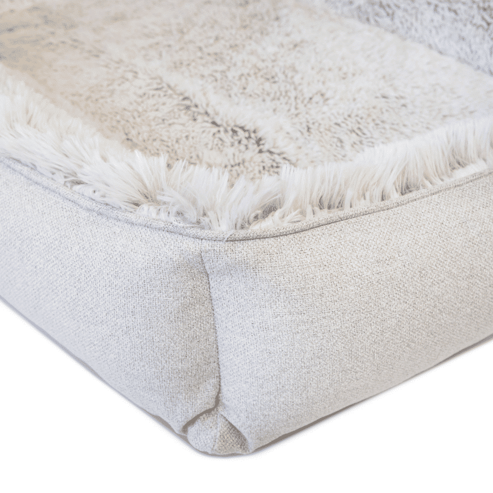 Superior Pet Goods Ortho Dog Lounger Aspen Faux Fur
