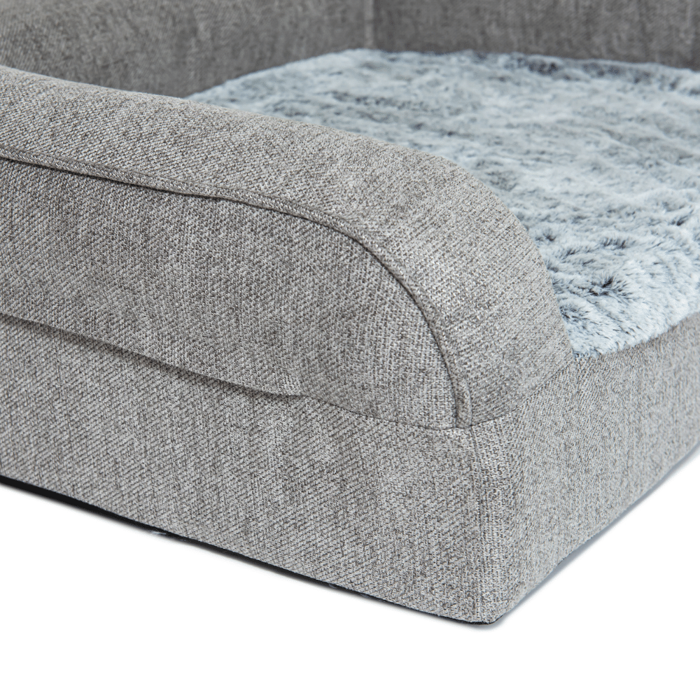 Superior Pet Goods Orthopaedic Pet Dog Sofa Artic Faux Fur