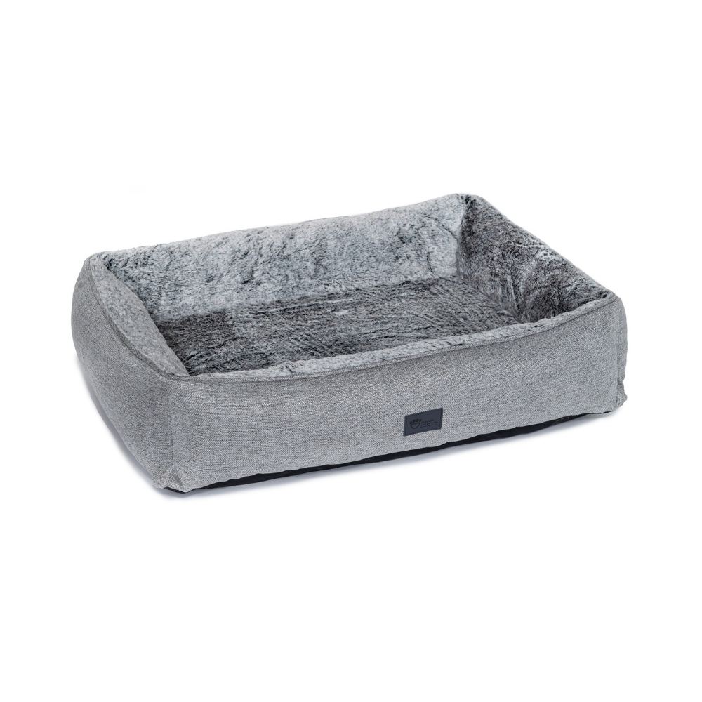 Superior Pet Goods Ortho Dog Lounger Artic Faux Fur