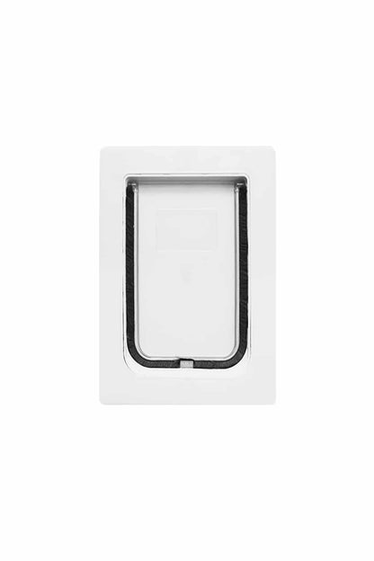 Aussie Pet Doors APD Small Rectangle Cat &amp; Dog Door For Glass, Screen and Timber Door Installation - White