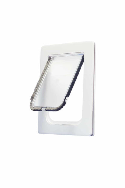 Aussie Pet Doors APD Small Rectangle Cat &amp; Dog Door For Glass, Screen and Timber Door Installation - White