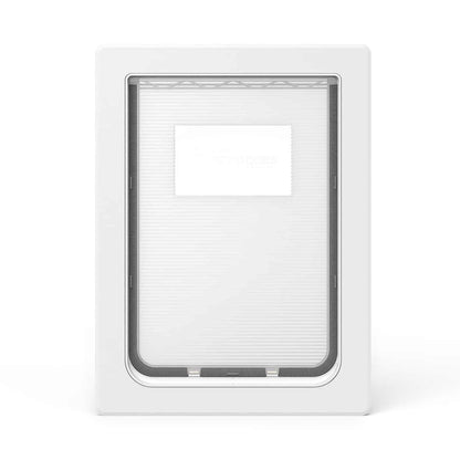 Aussie Pet Doors APD Large Rectangle Dog Door For Glass, Screen and Timber Doors – White