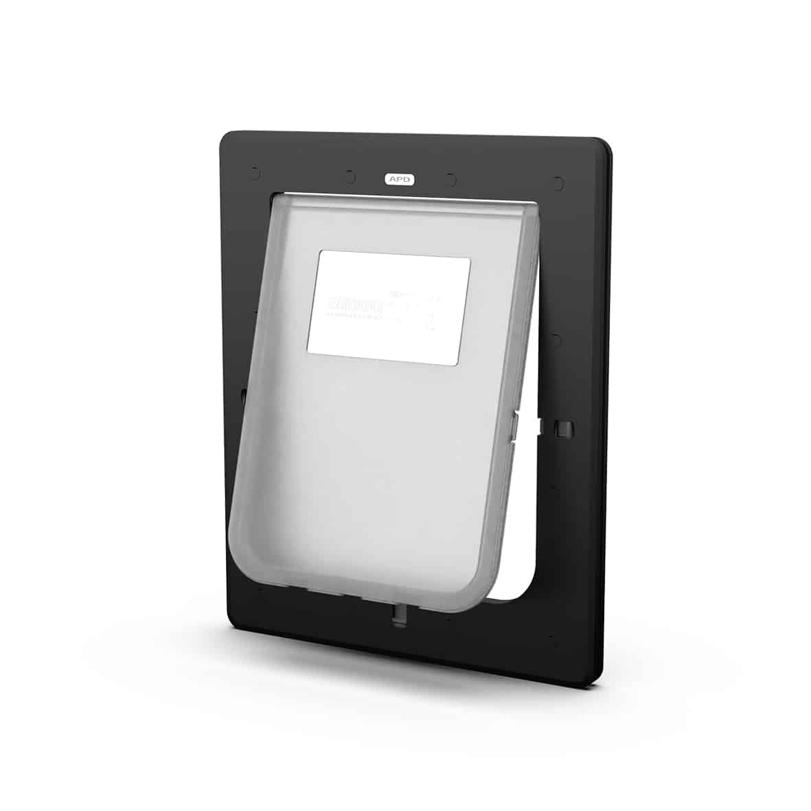 Aussie Pet Doors APD Medium Rectangular Dog Door To Suit Glass, Screen and Timber Door Installation - Black