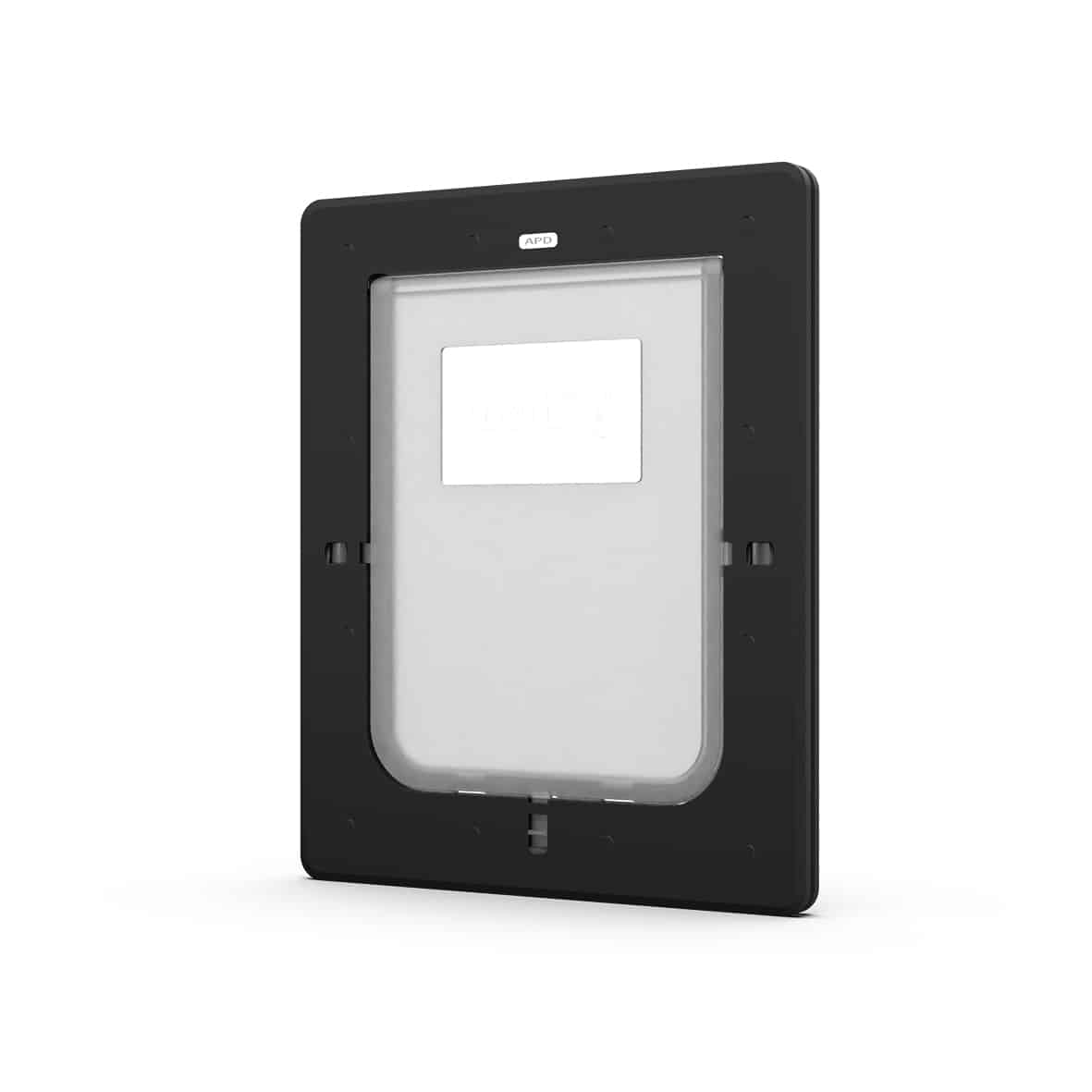 Aussie Pet Doors APD Medium Rectangular Dog Door To Suit Glass, Screen and Timber Door Installation - Black