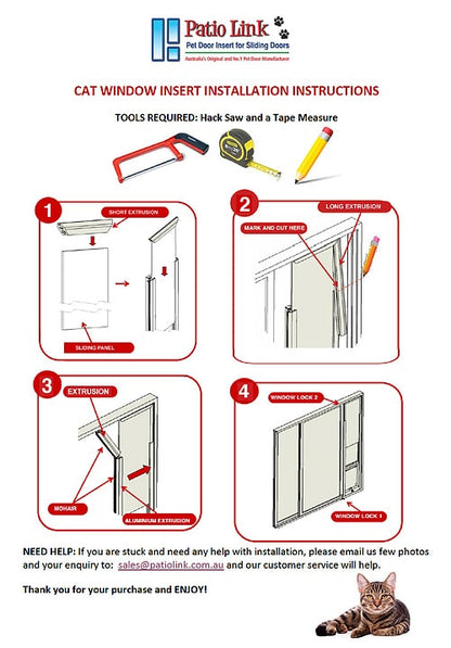 Cat Window Insert
