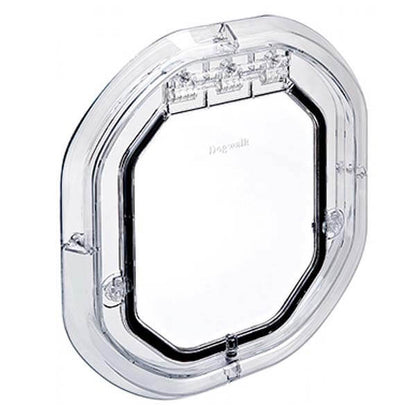 Pet-Tek DogWalk Medium Dog Door Glass Fitting Slimline Clear