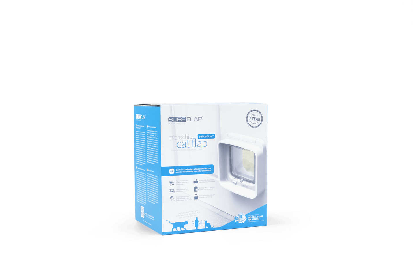 SureFlap Dual Scan Microchip Cat Door - Reads Both Entry &amp; Exit