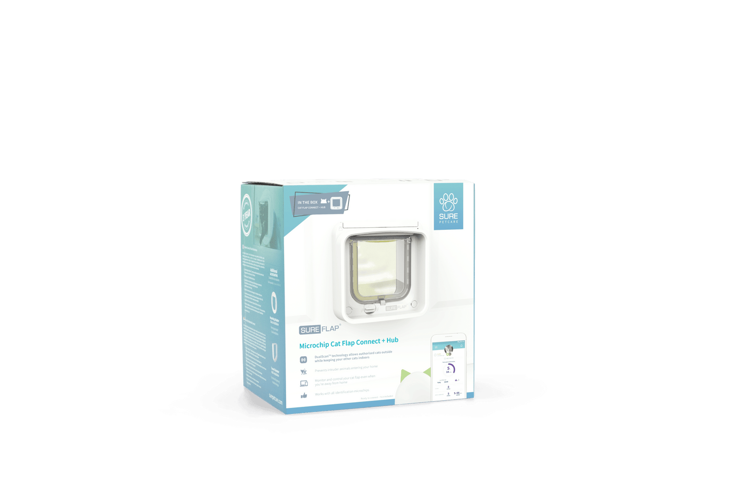 SureFlap Microchip CAT Door Connect + Hub SET – App Controlled Microchip Technology