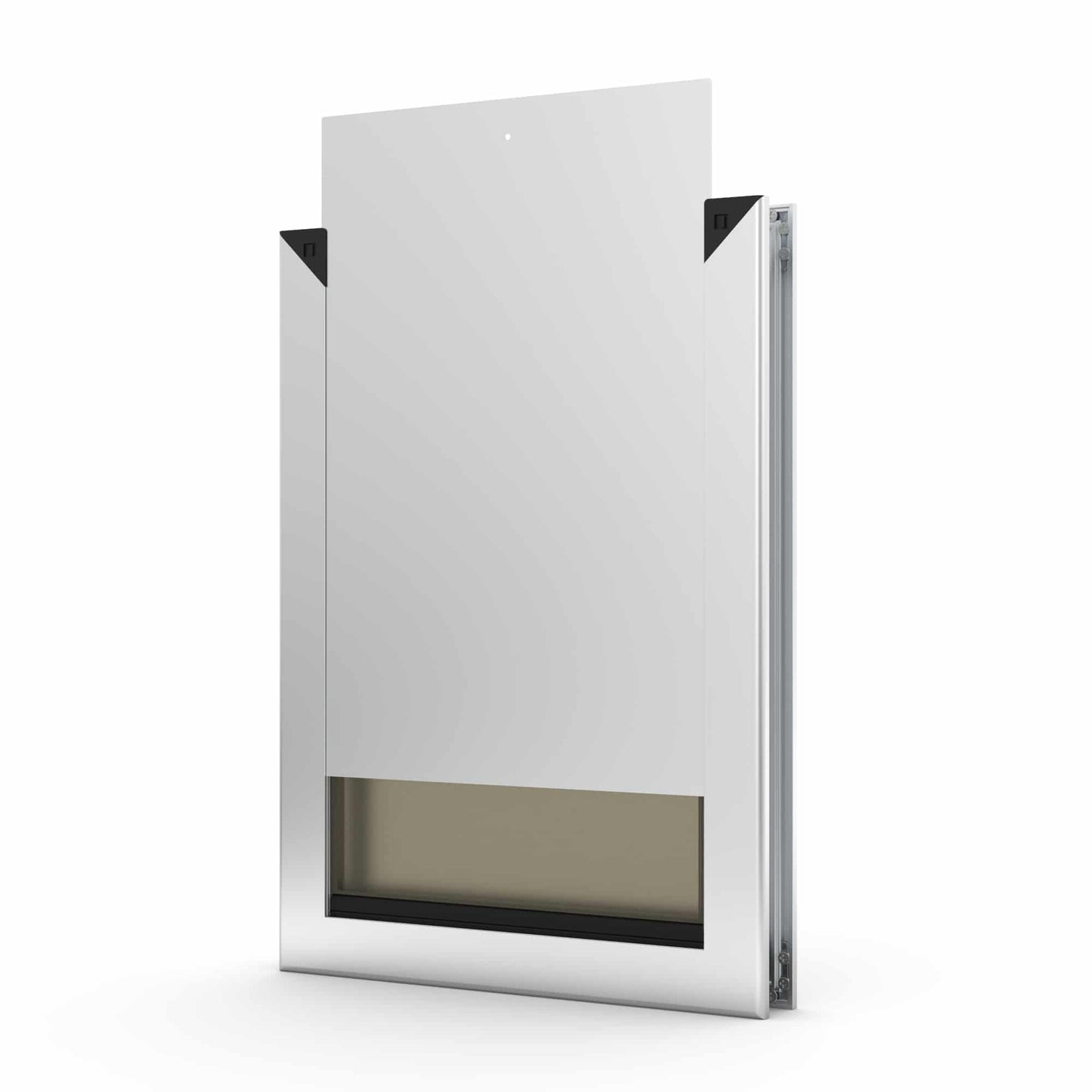 Aussie Pet Doors APD – Large Premium Aluminium Framed Door – Soft Flap, Suits Glass, Timber Door, Security Screen &amp; Wall Mount!