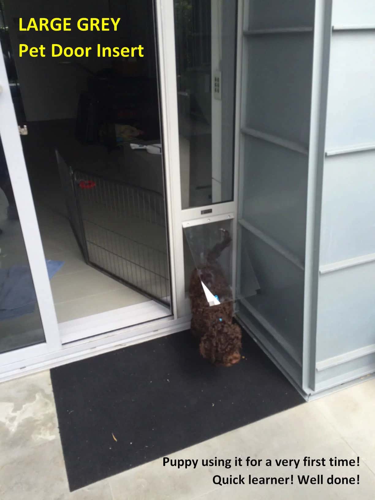 Large Pet Door Insert for a Sliding Door