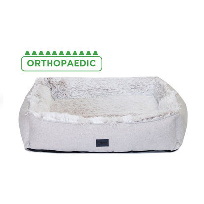 Superior Pet Goods Ortho Dog Lounger Aspen Faux Fur