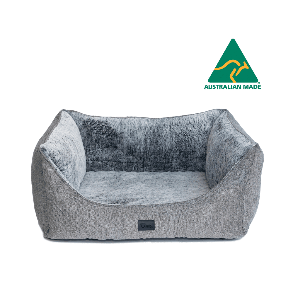 Superior Pet Goods High Side Hideout Ortho Dog Bed Artic Faux Fur