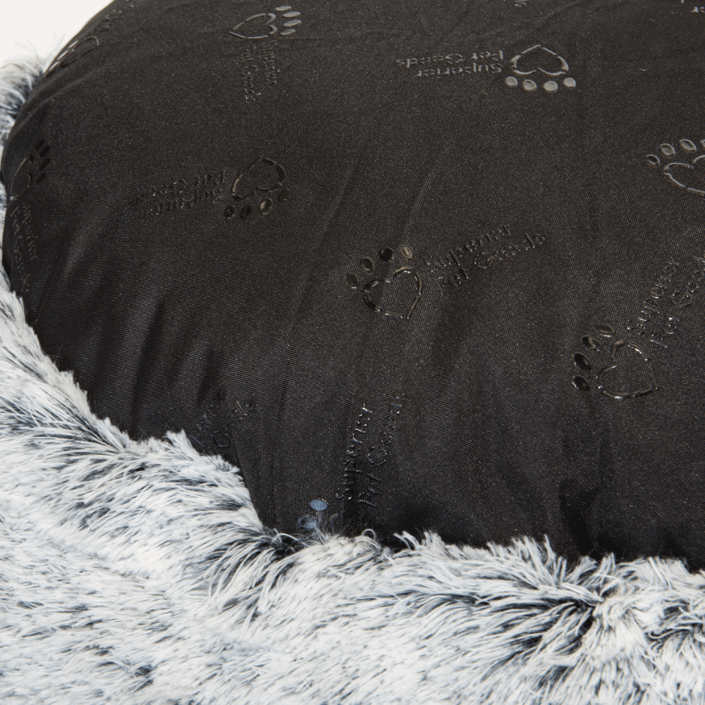 Superior Pet Goods Curl Up Cloud Calming Dog Bed Dove Grey