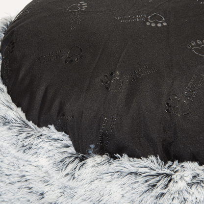 Superior Pet Goods Curl Up Cloud Calming Dog Bed Dove Grey