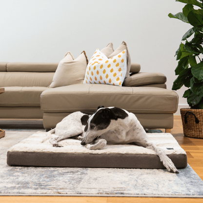 Superior Pet Goods Ortho Dog Mat Water Resistant Light Brindle Faux Fur