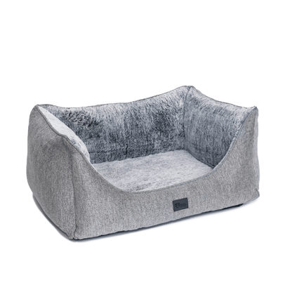 Superior Pet Goods High Side Hideout Ortho Dog Bed Artic Faux Fur