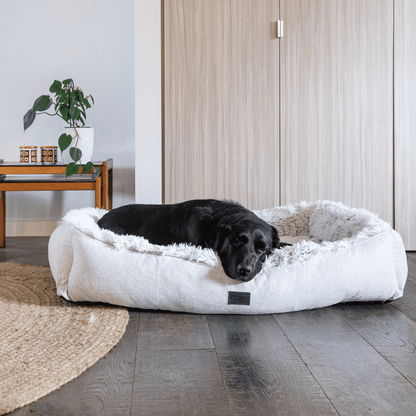 Superior Pet Goods Ortho Dog Lounger Aspen Faux Fur