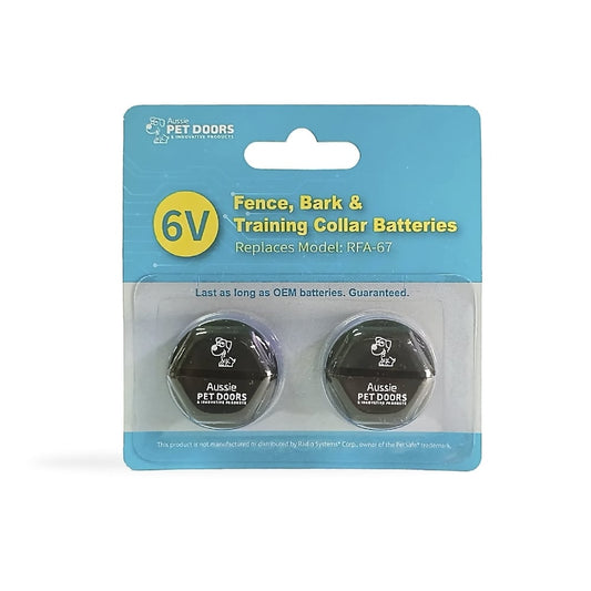 Aussie Pet Doors APD 6 Volt Lithium Battery (2-Pack) RFA-67D-11
