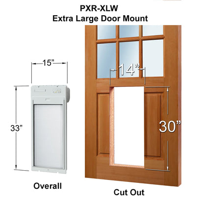 High Tech Roll Up Automated Pet Door – Extra Large WiFi Control