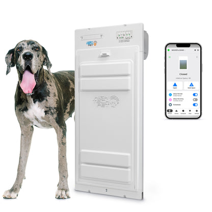 High Tech Roll Up Automated Pet Door – Extra Large WiFi Control