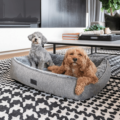 Superior Pet Goods Ortho Dog Lounger Artic Faux Fur