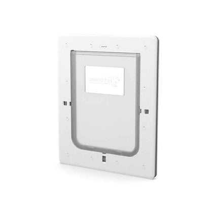 Aussie Pet Doors APD Medium Rectangular Dog Door To Suit Glass, Screen and Timber Door Installation - White