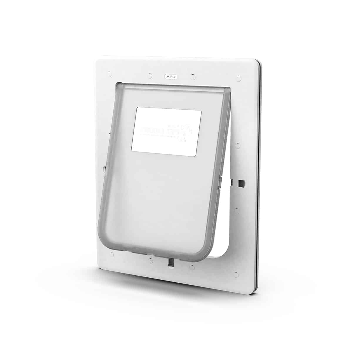 Aussie Pet Doors APD Medium Rectangular Dog Door To Suit Glass, Screen and Timber Door Installation - White