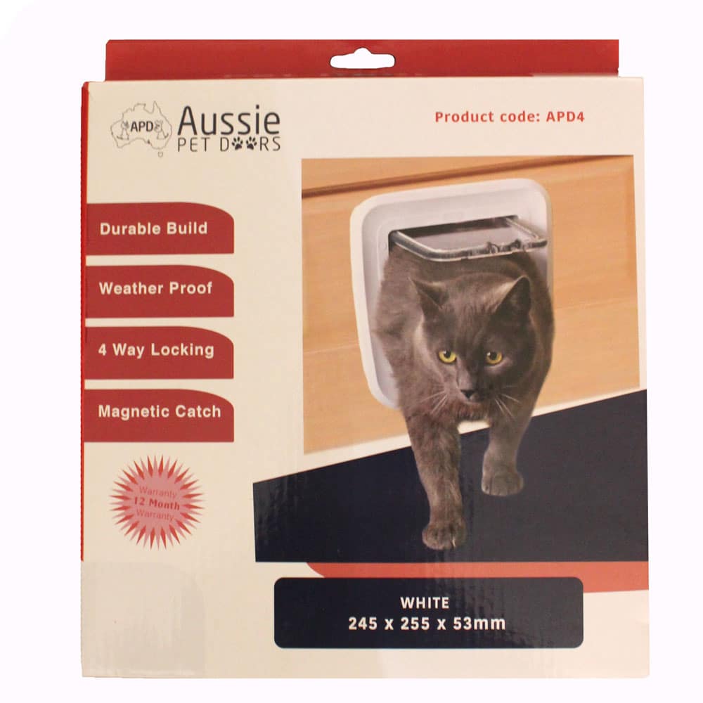 Aussie Pet Doors APD Small Pet Door For Glass, Screen &amp; Timber Door Installation