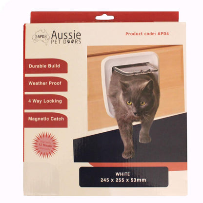 Aussie Pet Doors APD Small Pet Door For Glass, Screen &amp; Timber Door Installation