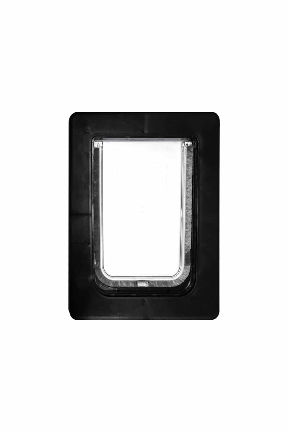 Aussie Pet Doors APD Small Rectangle Cat and Dog Door To Suit Glass, Screen and Timber Door Installation - Black