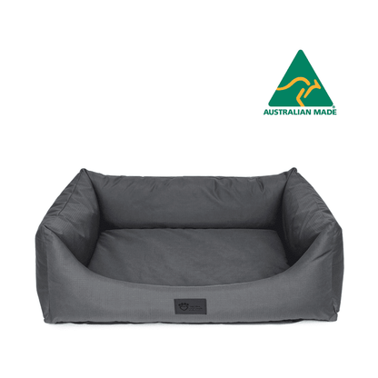 Superior Pet Goods High Side Hideout Ortho Dog Bed Jungle Grey