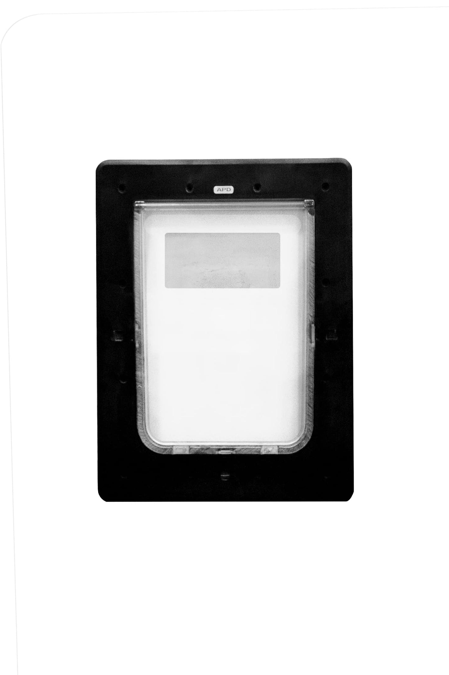 Aussie Pet Doors APD Medium Rectangular Dog Door To Suit Glass, Screen and Timber Door Installation - Black