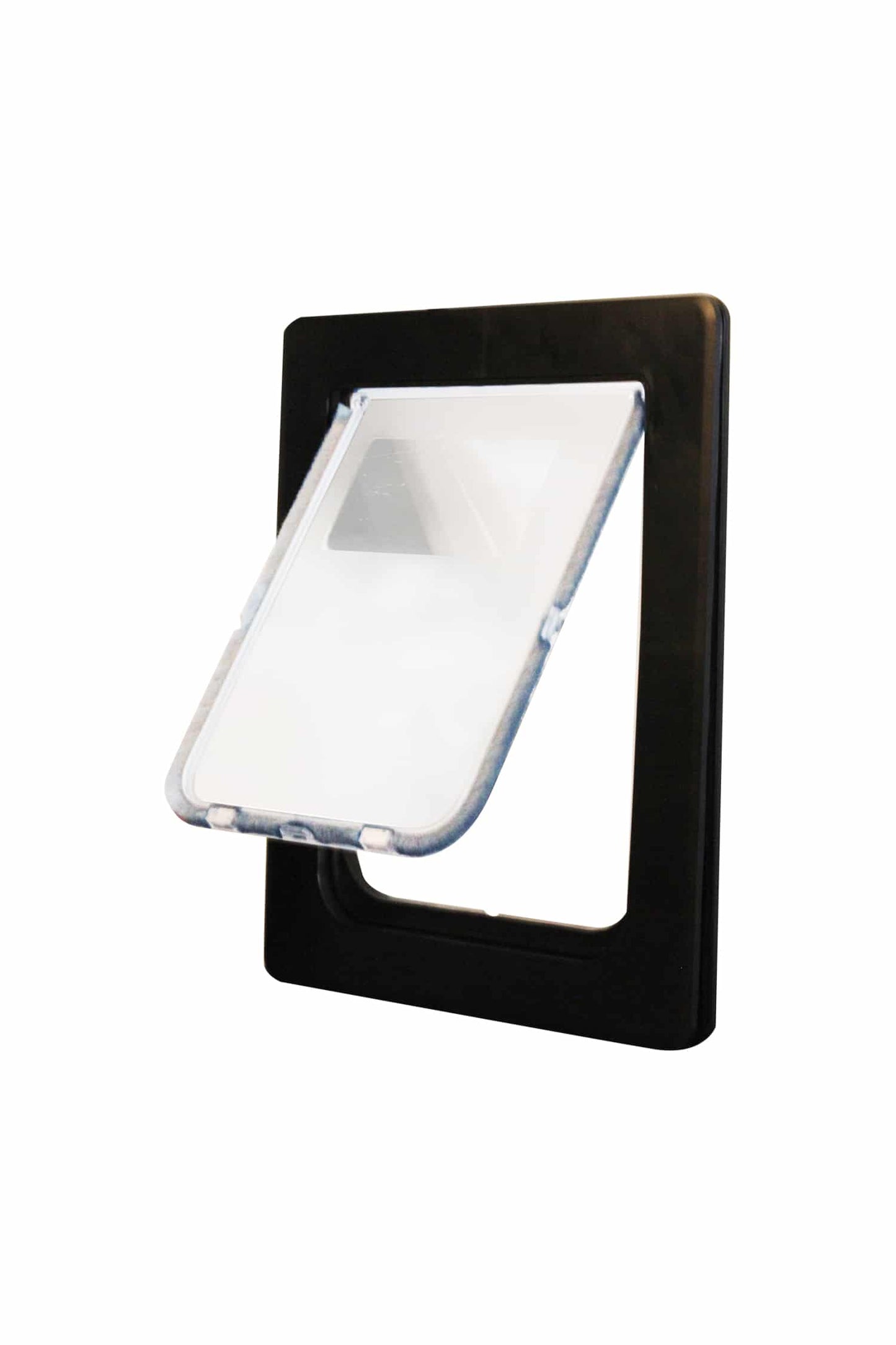 Aussie Pet Doors APD Medium Rectangular Dog Door To Suit Glass, Screen and Timber Door Installation - Black