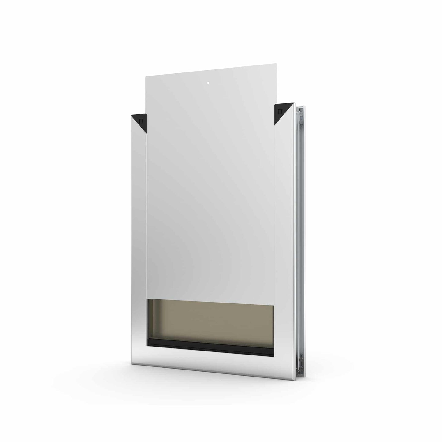 Aussie Pet Doors APD – Medium Premium Aluminium Framed Door – Soft Flap, Suits Glass, Timber Door, Security Screen &amp; Wall Mount!