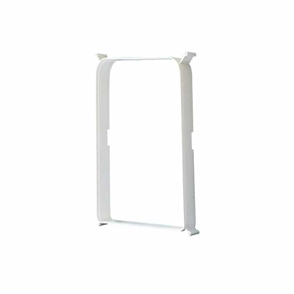 Aussie Pet Doors APD Medium Rectangular Dog Door To Suit Glass, Screen and Timber Door Installation - White