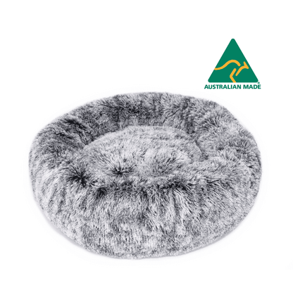 Superior Pet Goods Curl Up Cloud Calming Dog Bed Dove Grey