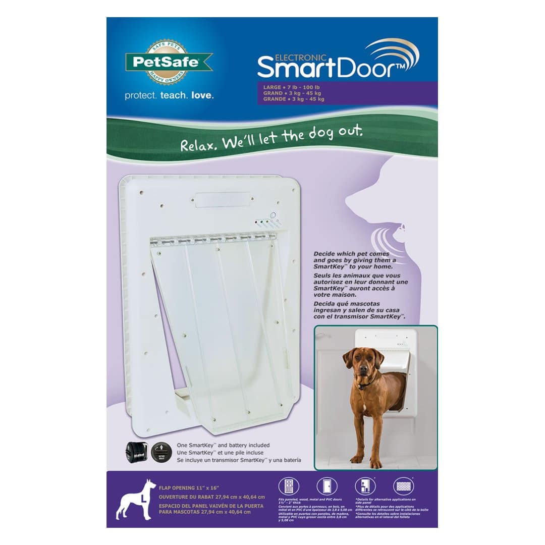 Petsafe Electronic SmartDoor - Suits Multi Pet Homes &amp; Dogs Up to 45kgs