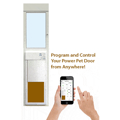 High Tech Automated Pet Door – LARGE Patio Door WiFi Control